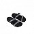 Sandalia Papete World Colors Preto com Strass - Imagem 2