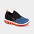 Tênis Bibi Roller com Velcro Azul Laranja e Preto - Imagem 1