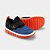 Tênis Bibi Roller com Velcro Azul Laranja e Preto - Imagem 3