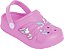 Babuche World Colors Rosa com Borboleta Holográfica - Imagem 1