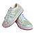 Tenis Casual Feminino Flick Gibizinho Off White Perolado Detalhes de Corações com Brilhos com Cadarço - Imagem 2