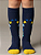Meia 3/4 Copa do Mundo Brasil Marinho Estrelas Verde Azul Amarela Bandeira Brasil - Imagem 3