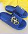 Chinelo Slide Brasil Azul Detalhe Brasão - Imagem 1