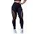 Calça Arrastão Legging Detalhe Rede Academia Fitness Suplex - Imagem 1