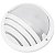 ARANDELA TARTARUGA TTC3 ALUMINIO BRANCO TASCHIBRA - Imagem 1
