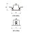 SPOT AR111 FUNDO RECUADO PRETO ER07-E1AR111 ABALUX - Imagem 2