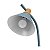 ABAJUR DE MESA MACAROM METAL MADEIRA AZUL - Imagem 13