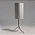 ABAJUR SCORPIONEWM LISTRADO CLARO VIS 1002 CR LC - Imagem 1