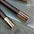 PENDENTE TUBO MARROM DOURADO LED - Imagem 3
