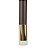 PENDENTE TUBO MARROM DOURADO LED - Imagem 1