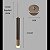 PENDENTE TUBO MARROM DOURADO LED - Imagem 4