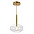 PENDENTE FILÓ BRONZE VIDRO TRANSPARENTE - BELLA ILUMINAÇÃO - Imagem 1