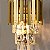 ARANDELA CRISTAL DOURADO SINDORA DCB00461 - Imagem 7