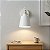 ARANDELA PAREDE NORDICA CONE DETALHE MADEIRA BRANCO - Imagem 3