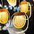 PENDENTE DOURADO MAGMA LED - Imagem 1
