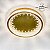 PLAFON REDONDO STALACTITE DOURADO CRISTAL LED - Imagem 2