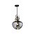 PENDENTE AISHA I METAL VIDRO FUME HEVVY - Imagem 1