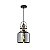 PENDENTE AISHA II METAL VIDRO FUME - Imagem 1