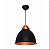PENDENTE INDUSTRIAL PRETO COBRE - Imagem 1