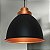 PENDENTE DECOR INDUSTRIAL PRETO COBRE - Imagem 1
