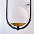 PENDENTE ARCO PRETO E DOURADO CHAMPAGNE BOLA VIDRO OLD ARTISAN - Imagem 3