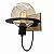 ARANDELA GLOBO VIDRO CHAMPAGNE PRETO - Imagem 2