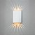 ARANDELA MULTIFACHOS PERSAID BRANCO LED - Imagem 1