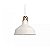 PENDENTE METAL BRANCO DETALHE COBRE - Imagem 1