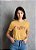 Camiseta Coffee Amarela Feminina - Imagem 3