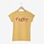 Camiseta Coffee Amarela Feminina - Imagem 1