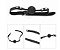 KIT BONDAGE LUXO 3 PEÇAS COM MORDAÇA VENDA E CHICOTE LOVETOY - Imagem 7