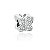 Berloque prata 925 borboleta zirconias cravejadas - Imagem 1