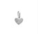 Pingente letra Z formato coração em prata 925 - Imagem 1