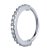 Piercing helix argola cravejada 8mm prata 925 - Imagem 1