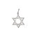 Pingente estrela de Davi em prata 925 - Imagem 1