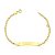 Pulseira infantil ouro 18k chapinha - Imagem 1