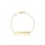 Pulseira infantil ouro 18k chapinha - Imagem 1