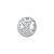 Berloque de prata 925 com corações vazados e zircônias cravejadas - Imagem 1