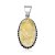 Pingente de pedra natural Quartzo Rutilado oval prata 925 - Imagem 1