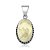 Pingente de prata 925 citrino oval - Pedra natural - Imagem 1