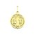 Pingente de ouro 18k medalha de São Bento média - Imagem 1