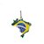 Pingente Mapa do Brasil com Resina Prata 925 - Imagem 1