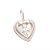 Pingente Coração Vazado com Coração Reticulado Prata 925 - Imagem 2