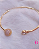 Bracelete Dourado Duplo Brilho - Imagem 1