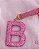 Chaveiro de Letra Personalizada (Inicial) Cravejada com Strass Rosa - Imagem 2