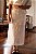 SAIA MIDI FENDA LINHO PURO OFF WHITE - Imagem 1
