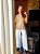BLUSA AMPLA CANELADA BEGE - Imagem 2