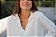 CAMISA DECOTE V MANGA LONGA CREPE OFF WHITE - Imagem 5