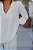 CAMISA DECOTE V MANGA LONGA CREPE OFF WHITE - Imagem 4