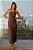 VESTIDO TOMARA QUE CAIA CREPE MARROM - Imagem 1